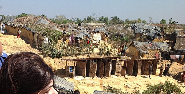 Flüchtlingslager der Rohingya in Bangladesch, Foto vom britischen Außenministerium (unter Open Government-Lizenz)