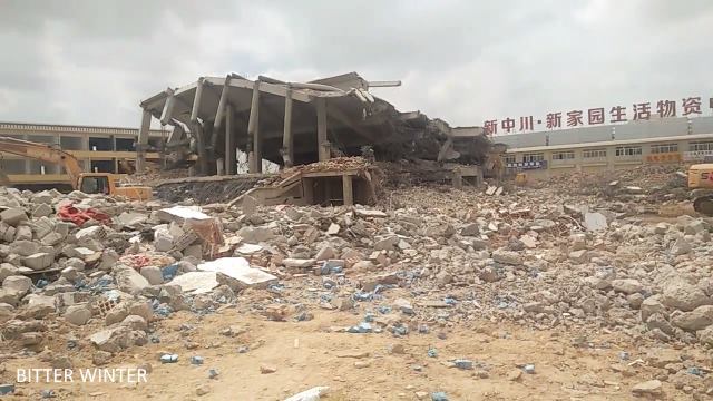 Moschee zerstört in Provinz Gansu