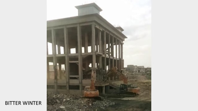 Moschee zerstört in Provinz Gansu