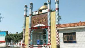 Die Moschee in Liugong geschlossen