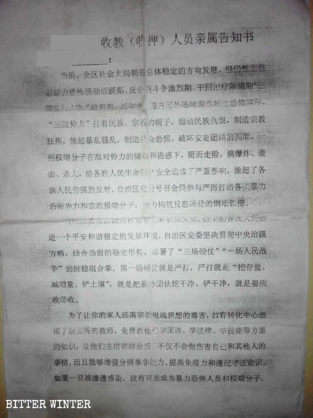 Menschenrechtsverstößen, in Xinjiang