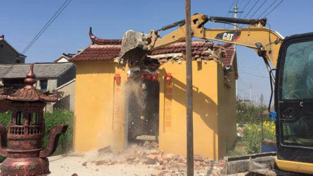 6000 Tudi-Tempel in der Stadt Gaoyou wurden zerstört