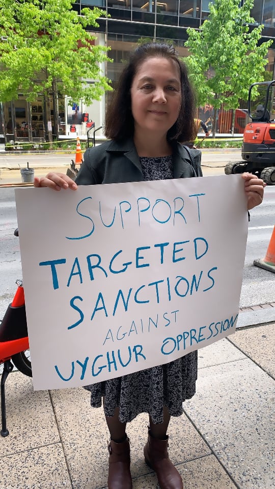 Aktivistin für Uiguren