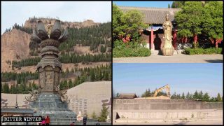 Guanyin-Statue wurde demontiert