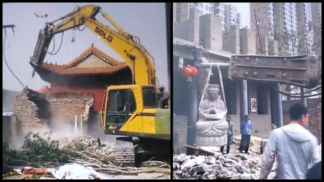 Der alte Zhantan-Tempel wurde abgerissen
