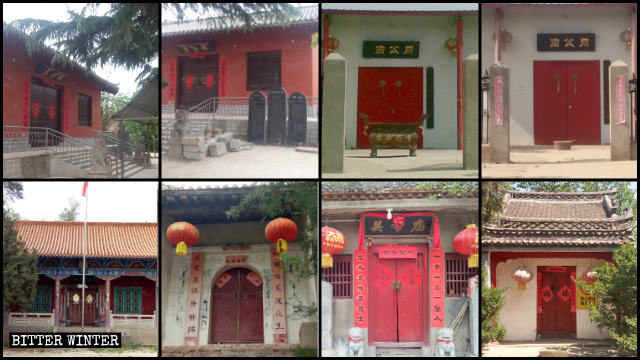 Mitte Mai wurden in der Großgemeinde Guangwu achtzehn Tempel geschlossen.