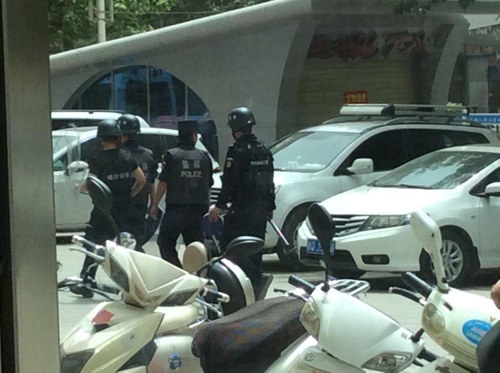 Polizei in Urumqi