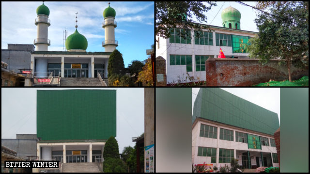 Die Kuppeln der Moscheen und die Halbmond-Symbole sind verdeckt