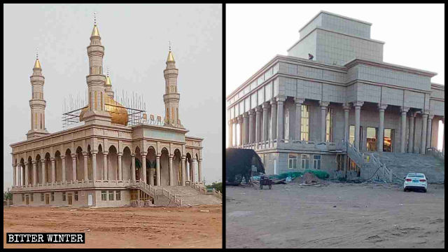 Die Moschee wurde auf Anordnung der Regierung „umgestaltet“.