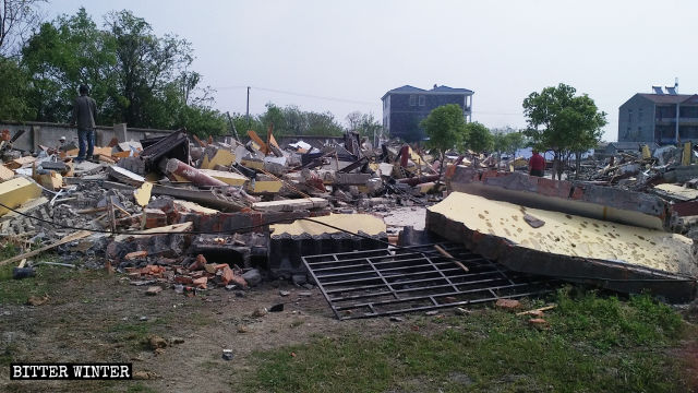 Weitere Räume und eine Halle im Xi-Tempel wurden zerstört